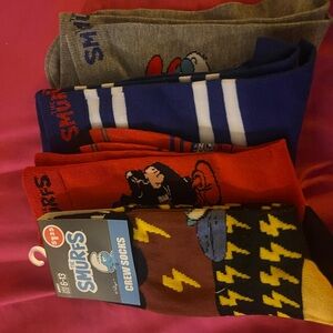 Smurfs Themed Crew Socks Set